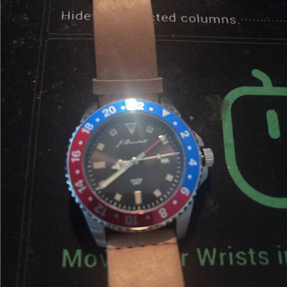 J. Brackett Greenwich Men’s Watch Stainless Steel | Swiss Ronda Quartz | GMT - Picture 5 of 8